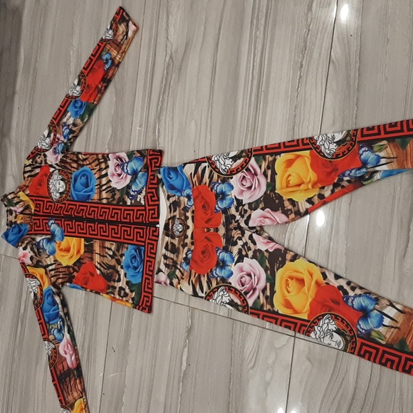 Versace vibes leggings set of 2 - Picture 1 of 9